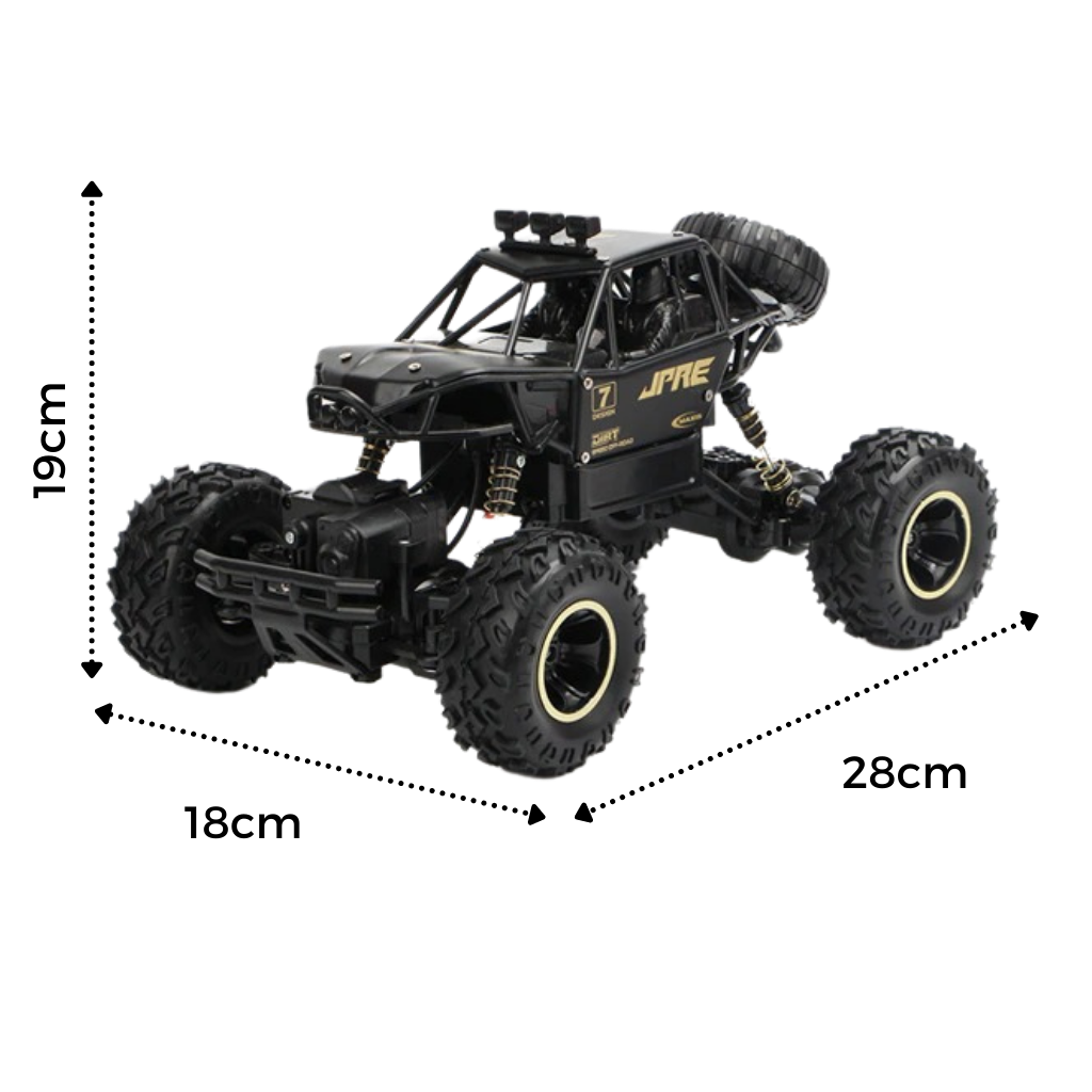 Carro de controle remoto off-road 4WD da Home Shark, brinquedo de veículos telecommandados para terrenos difíceis.