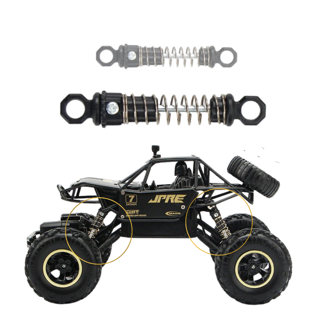 Carro de controle remoto off-road 4WD da Home Shark, brinquedo de televisão com suspensão independente para aventura off-road.