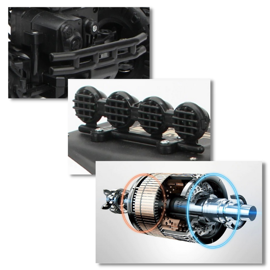 Carrinho de controle remoto off-road 4WD da Home Shark, brinquedo de brinquedos telecommandados em materiais de alta qualidade.