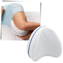 Almofada ortopédica para joelhos e pernas com espuma de memória da marca Homyl, ideal para suporte confortável na cama.