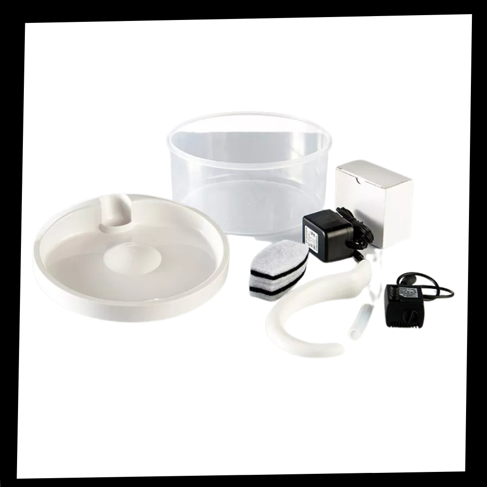 Fonte de água automática para gatos Urbest com luz LED, com design de pacote e torneira para fornecimento de água fresca.