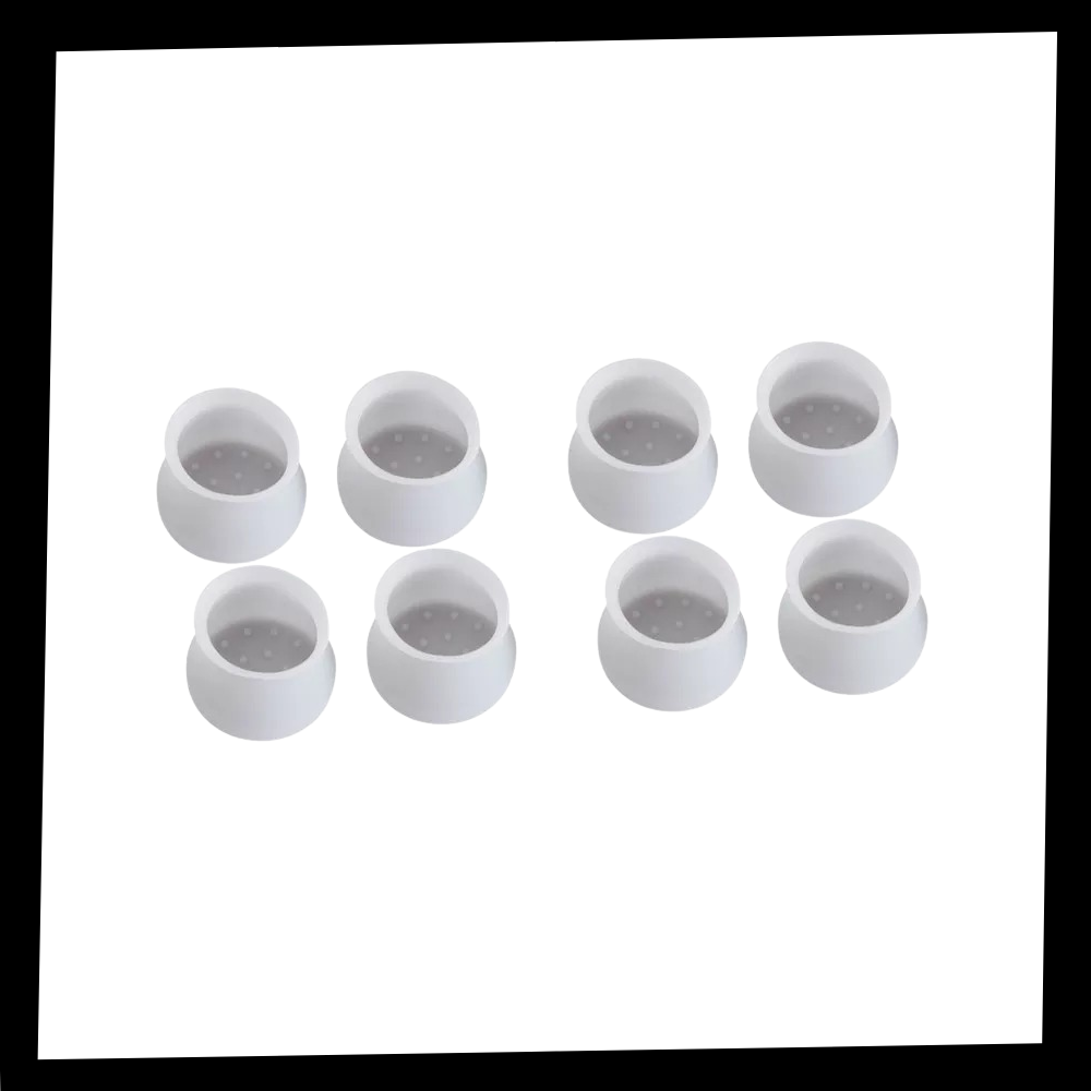 Conjunto de 8 protetores de silicone para pés de móveis, acessórios para mesas da marca Eastjing, protegendo pisos e móveis.