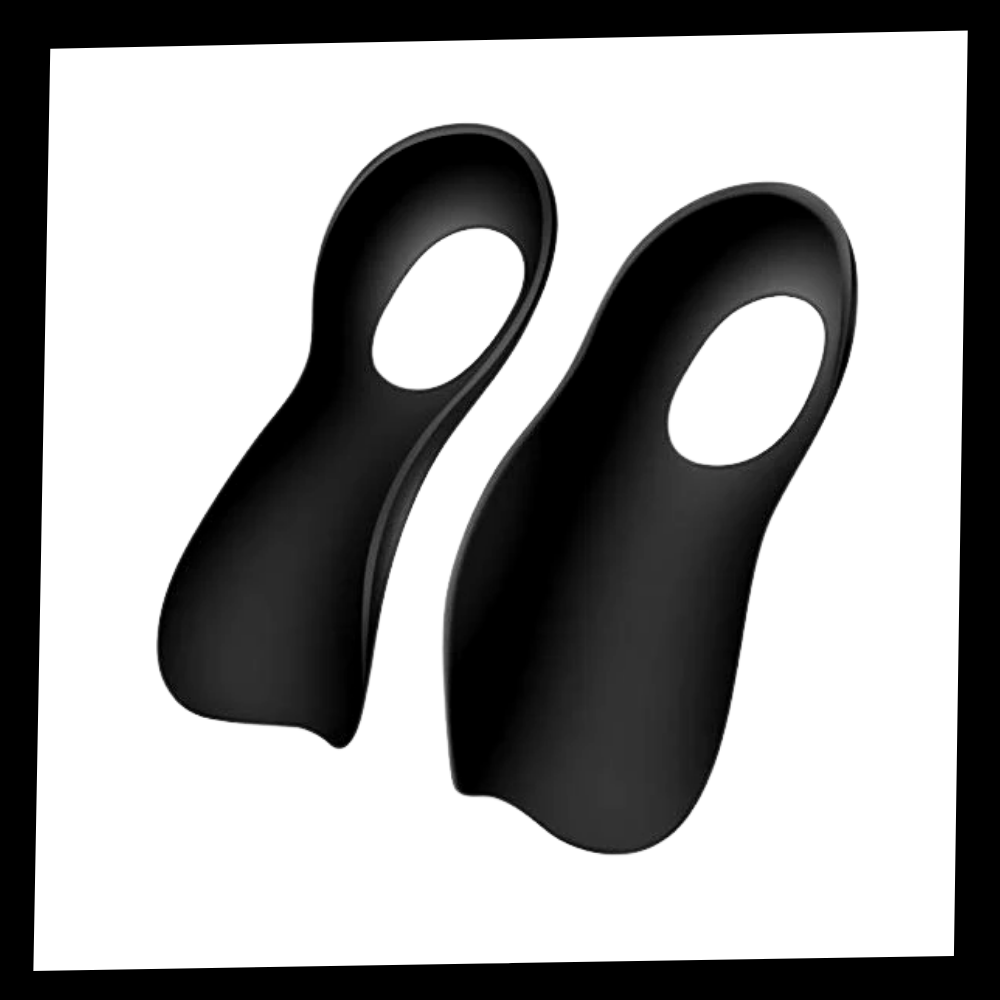 Par de semelles ortopédicas Btguy para pés planos, suporte confortável para cuidado dos pés.