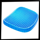 Coussin de assento de gel Boulevard F Inc para aliviar a pressão, ideal para cadeiras e sofás, com superfície acolchoada.