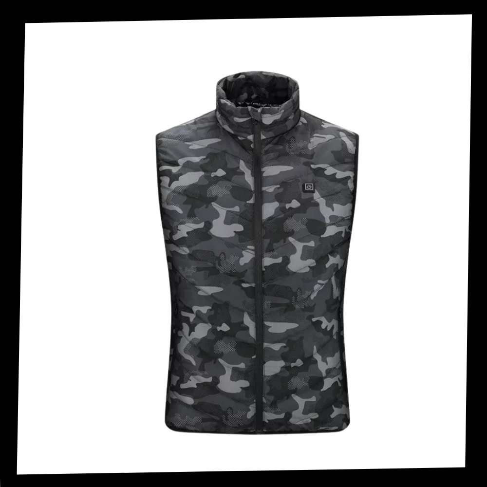 Colete aquecedor unissex Lizxun, veste de exteriores com tecnologia de aquecimento, ideal para atividades ao ar livre.