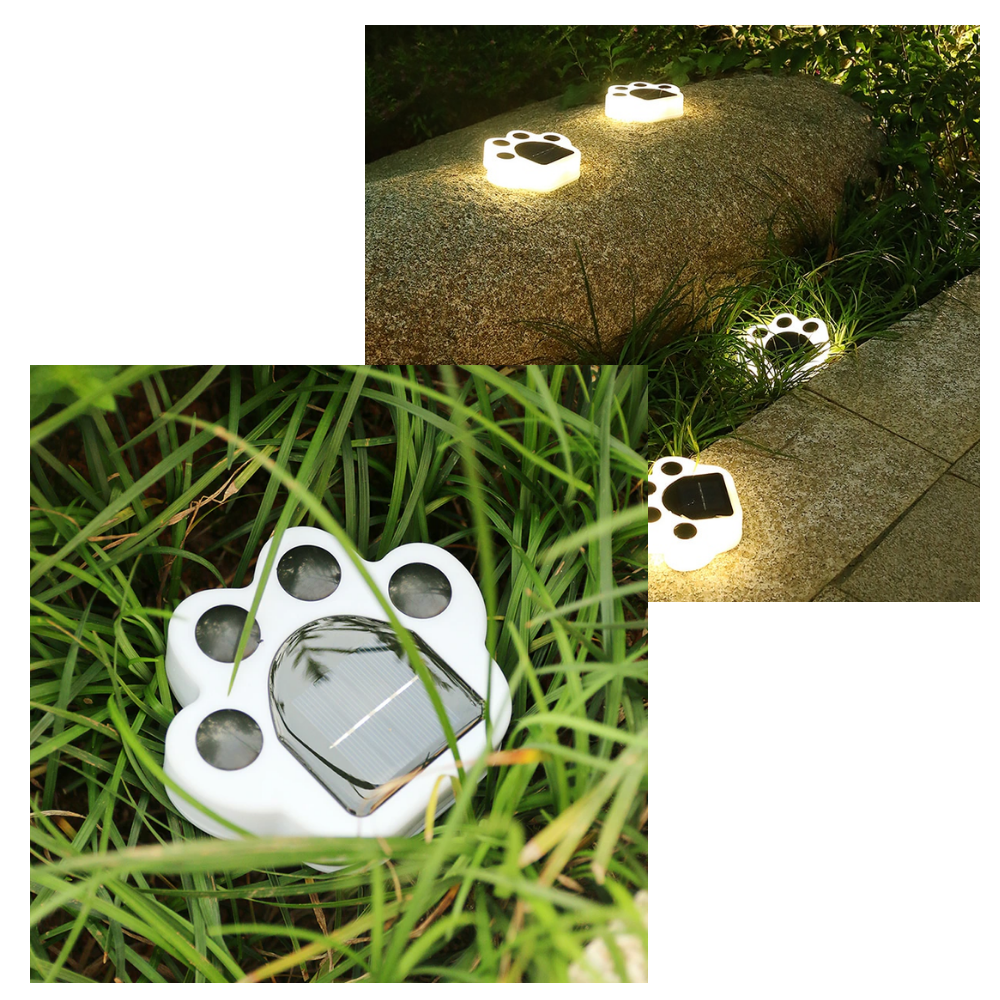 Luminária de jardim em forma de pegada com energia solar, iluminação de caminhos, marca Beauty Products For Women Face