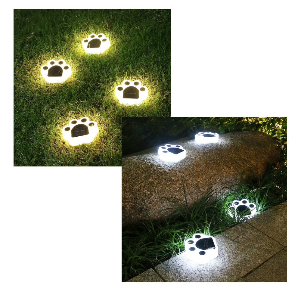 Luz de jardim em forma de pegada com energia solar, iluminação de alamedas da marca Beauty Products For Women Face, LED.