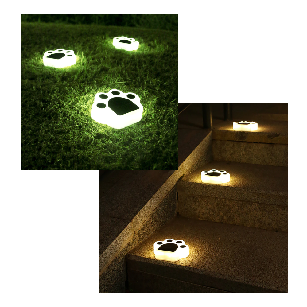 Luminária de caminho em forma de pegada com energia solar, iluminação de passagem ao ar livre, marca Beauty Products For Women Face
