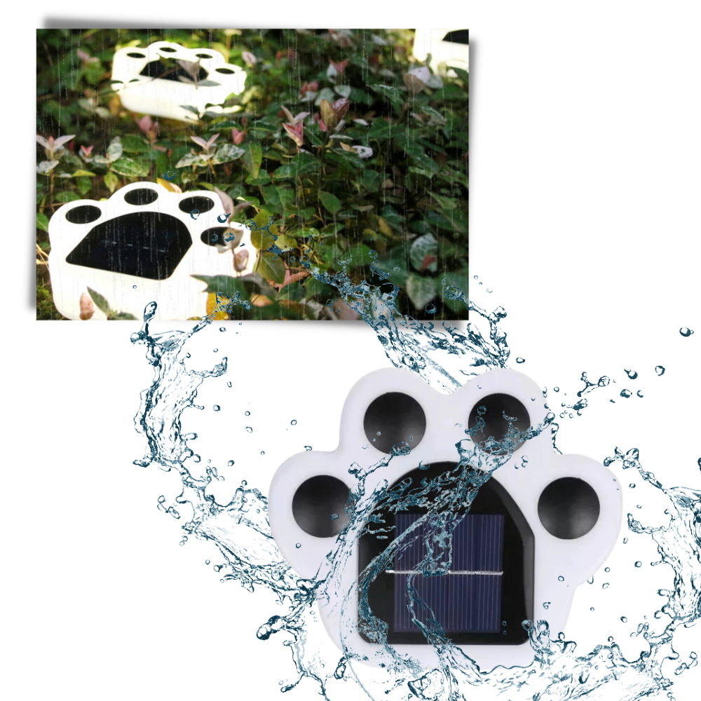 Luz de caminho em forma de pegada, à energia solar, à prova d'água, para iluminação de jardins e caminhos externos.