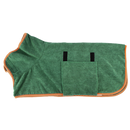 Peignoir super absorvente para animais de estimação da Rykwurde, material de toilettage verde, ideal para secar pets após banho.