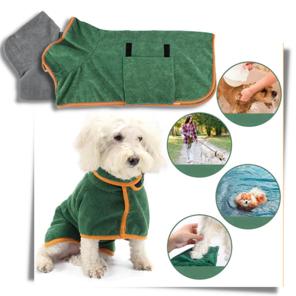 Peignoir superabsorvente para animais de estimação, material de toilettagem Rykwurde, ideal para secar e cuidar dos pets.