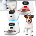 Distribuidor automático de comida para animais Vedaxin, com recipiente para ração e água, ideal para pets.