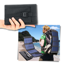 Carregador portátil com painel solar da Mdhand, com porta USB para recarregar dispositivos em movimento.