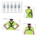 Corrector de postura ajustável da Therarx, suporte para cuidados com as costas, com alças reguláveis e design ergonômico.