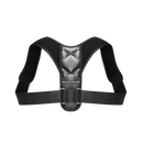 Corretor de postura Therarx preto, dispositivo para cuidado das costas, ajustável e confortável para melhorar a postura.