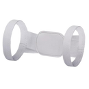 Corrector de postura para os ombros da Q-Power, suporte branco para aliviar dores nas costas e melhorar a postura.