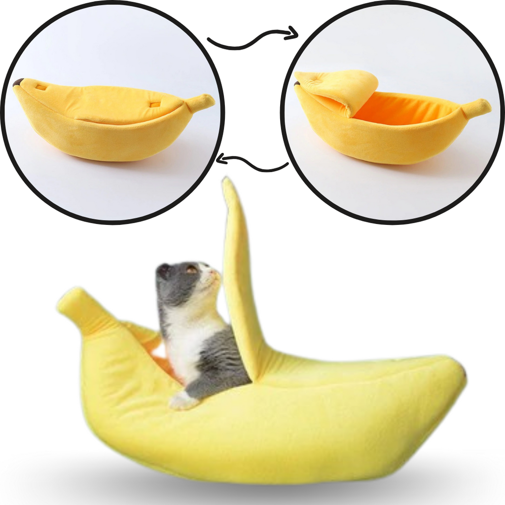Cesta de banana para animais de estimação, acessório confortável e acolhedor para gatos e cães, marca Eastjing