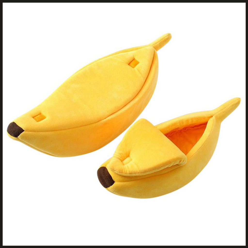 Cesta de plástico em forma de banana para animais de estimação, acessório para gatos e cães, marca Eastjing, disponível em kit.