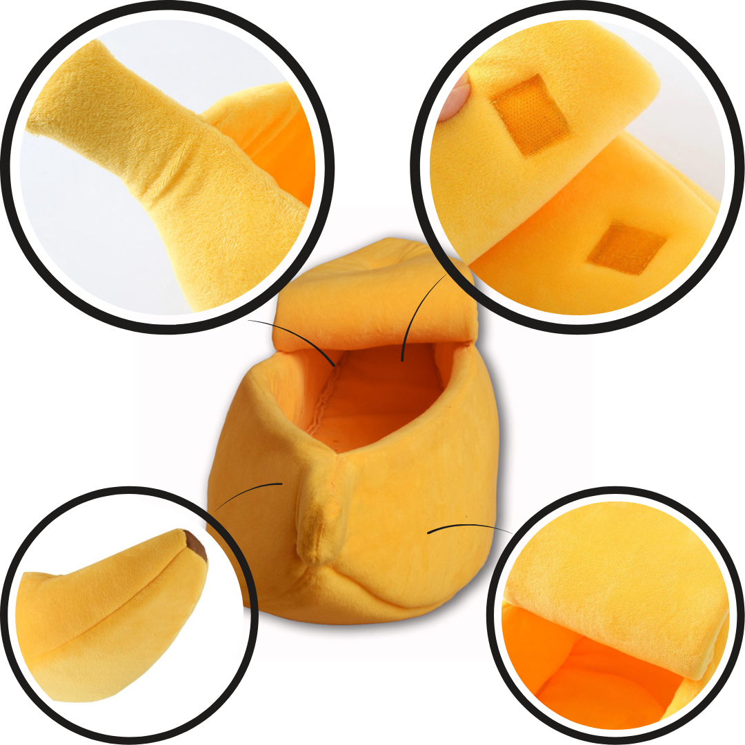 Cesta de banana para animais de estimação, acessório para gatos e cães, em tecido de algodão natural, marca Eastjing