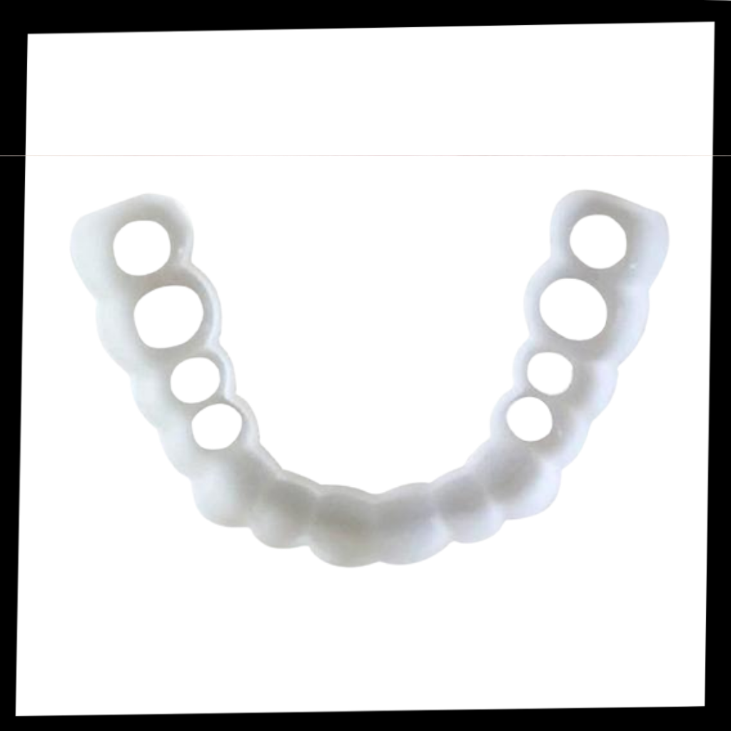 Cobertura dental Pyltt para sorriso perfeito, molde confortável para cuidados bucais, com molde de proteção dental.