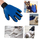 Luvas de grooming para animais de estimação da Coutlet, design de cinco dedos para escovação e cuidados de pelagem.