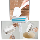 Rolo anti-poeira da Targber Group para remover pelos de animais de roupas e estofados de forma fácil e eficiente.