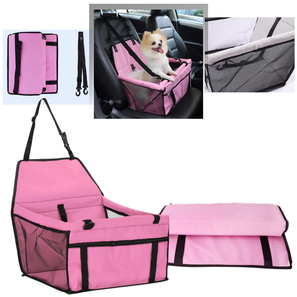 Assento ajustável para cachorro da marca Jandel, acessório para transporte de cães em veículos.