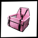 Assento ajustável para cachorro da marca Jandel, acessório para transporte de cães em veículos, com suporte e ajuste confortável.