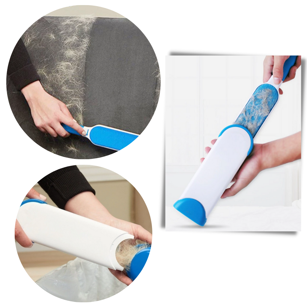 Escova anti-pelos da Smileol, ferramenta de higiene para animais de estimação, fácil de limpar e remover pelos soltos.