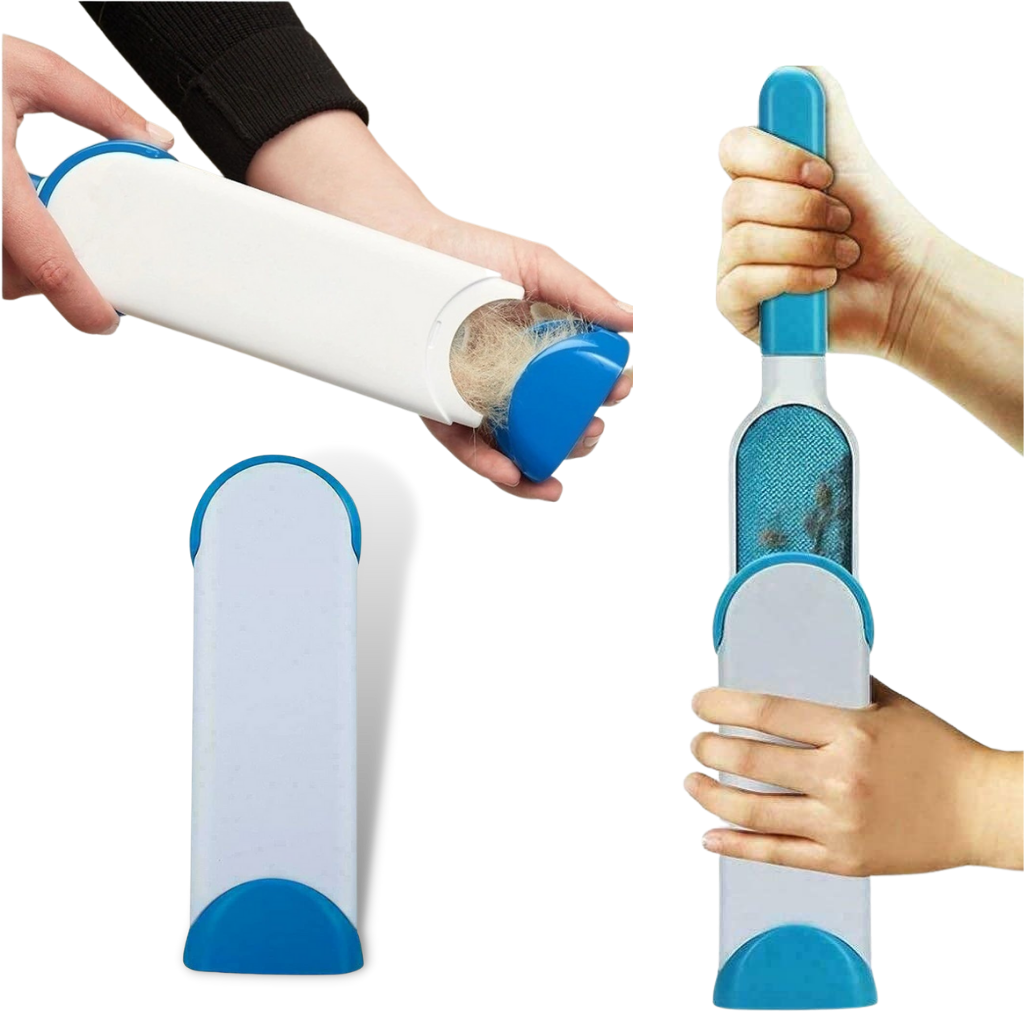 Escova anti-pelos da Smileol para animais de estimação, fácil de limpar, ideal para remover pelos de pets.