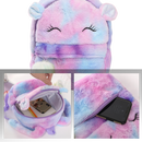 Mochila de pelúcia com unicórnio para meninas, sac à dos da marca Chamair, com design fofo e espaço para itens pessoais