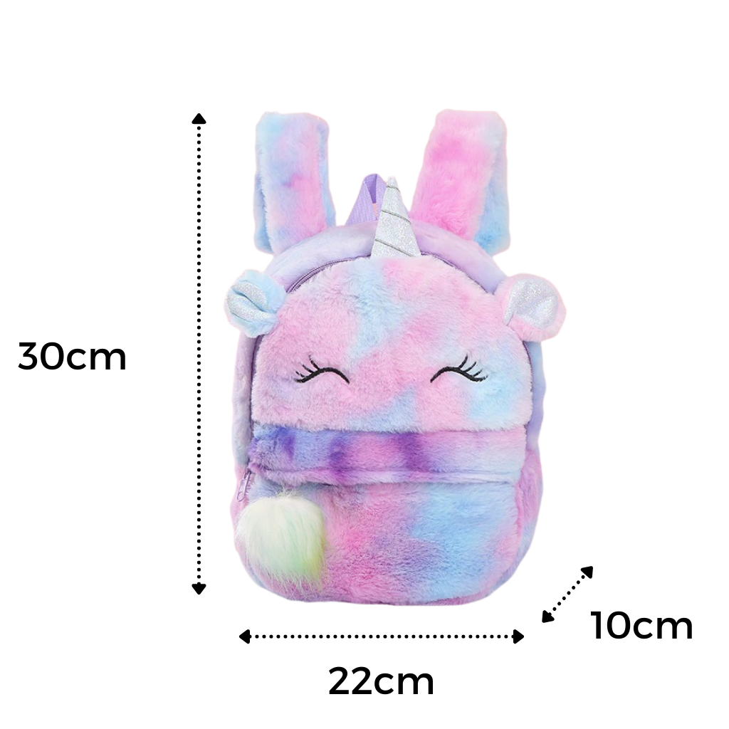 Mochila de pelúcia de unicórnio para meninas, sac à dos da marca Chamair com design fofo e coruja rosa.