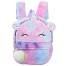 Mochila de pelúcia com unicórnio para meninas, saco a dos da marca Chamair, com design fofo e detalhes coloridos.