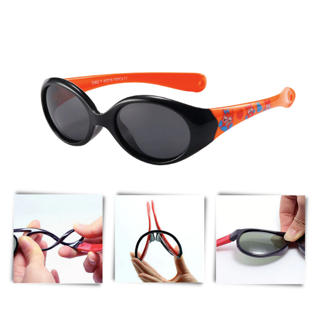 Óculos de sol polarizados para bebê com faixa ajustável, proteção UV, ideal para meninos e meninas de 0 a 3 anos, marca Wrea.