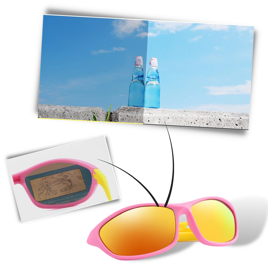Óculos de sol esportivos polarizados para crianças com alça, marca Trust Optics, proteção UV e lentes polarizadas para crianças de 4 a 15 anos.