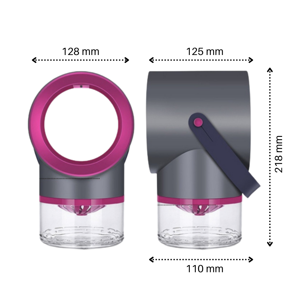 Lâmpada LED portátil anti-mosquitos Dcenta para desinsetização, com alça e funcionamento por USB.
