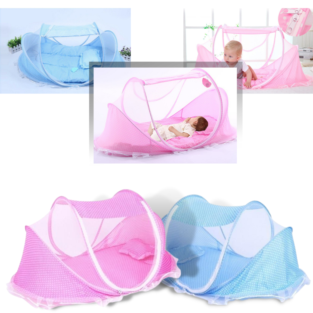Acessório portátil para berço de bebê, rede anti-mosquito Yks, com tela fina para proteção contra insetos no berço ou cama infantil.