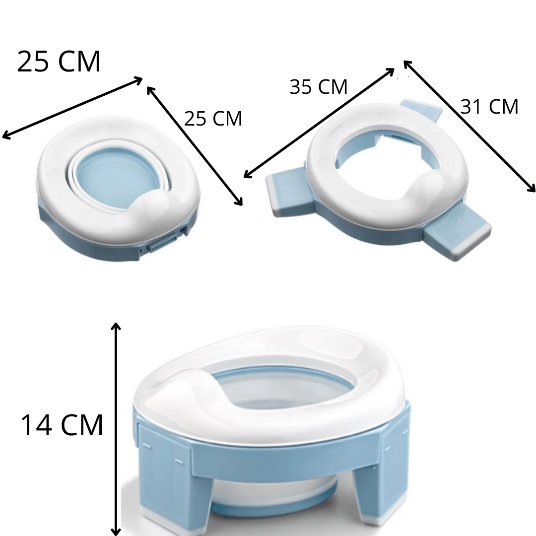 Pote de treinamento 3 em 1 para crianças Baby Trend, fácil de usar e ajustável, ideal para aprender a usar o banheiro.