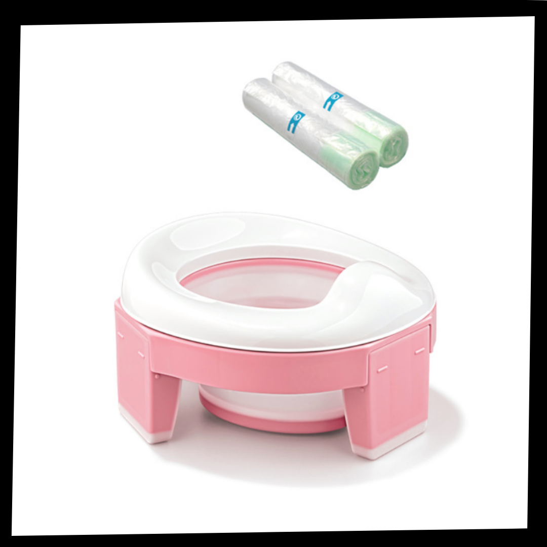 Pot pliable 3 em 1 para crianças da Baby Trend, com design de aprendizado para bebês, incluído no pacote.