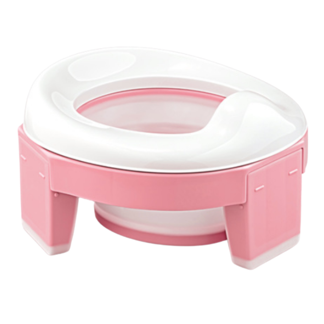 Copo de aprendizagem 3 em 1 para bebês da Baby Trend, em rosa, com design pliável e fácil de usar para crianças pequenas