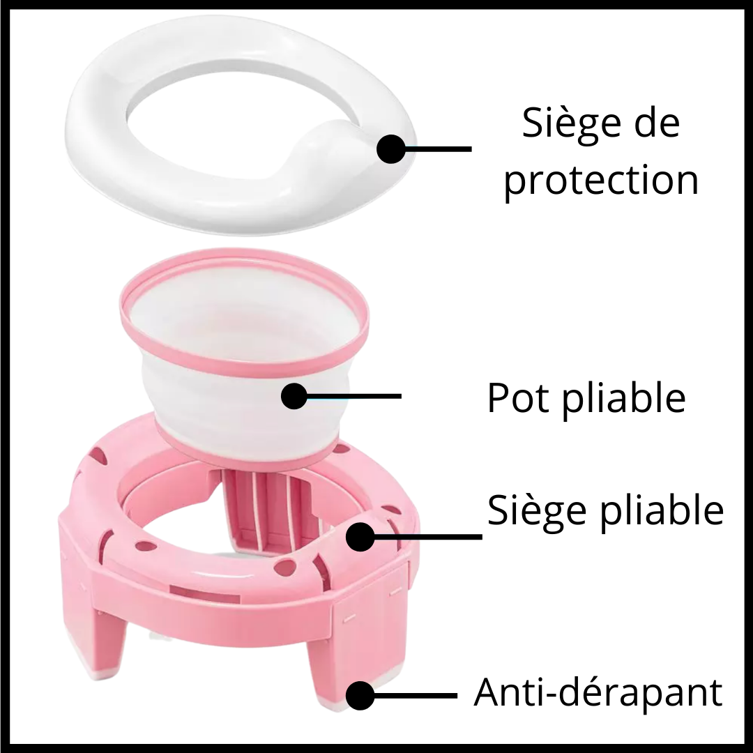 Pote de aprendizado 3 em 1 para bebês Baby Trend, com design portátil, fácil de limpar e adequado para crianças pequenas.