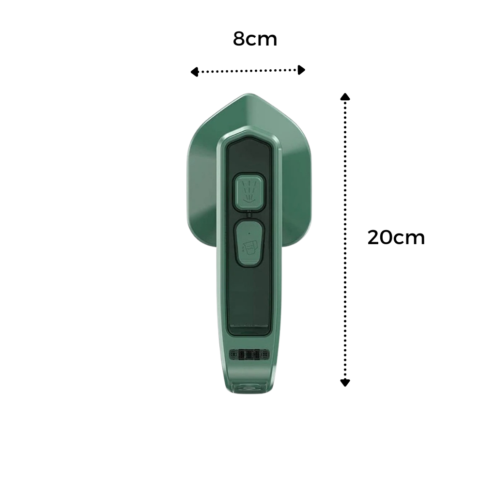 Mini ferro a vapor Wepro, acessório de lavanderia, com design compacto e profissional para passar roupas eficientemente.