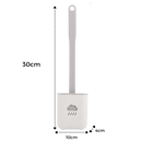 Escova de banheiro de silicone Dengmore com porta-escova, design protetor e resistente, ideal para higiene e limpeza do banheiro