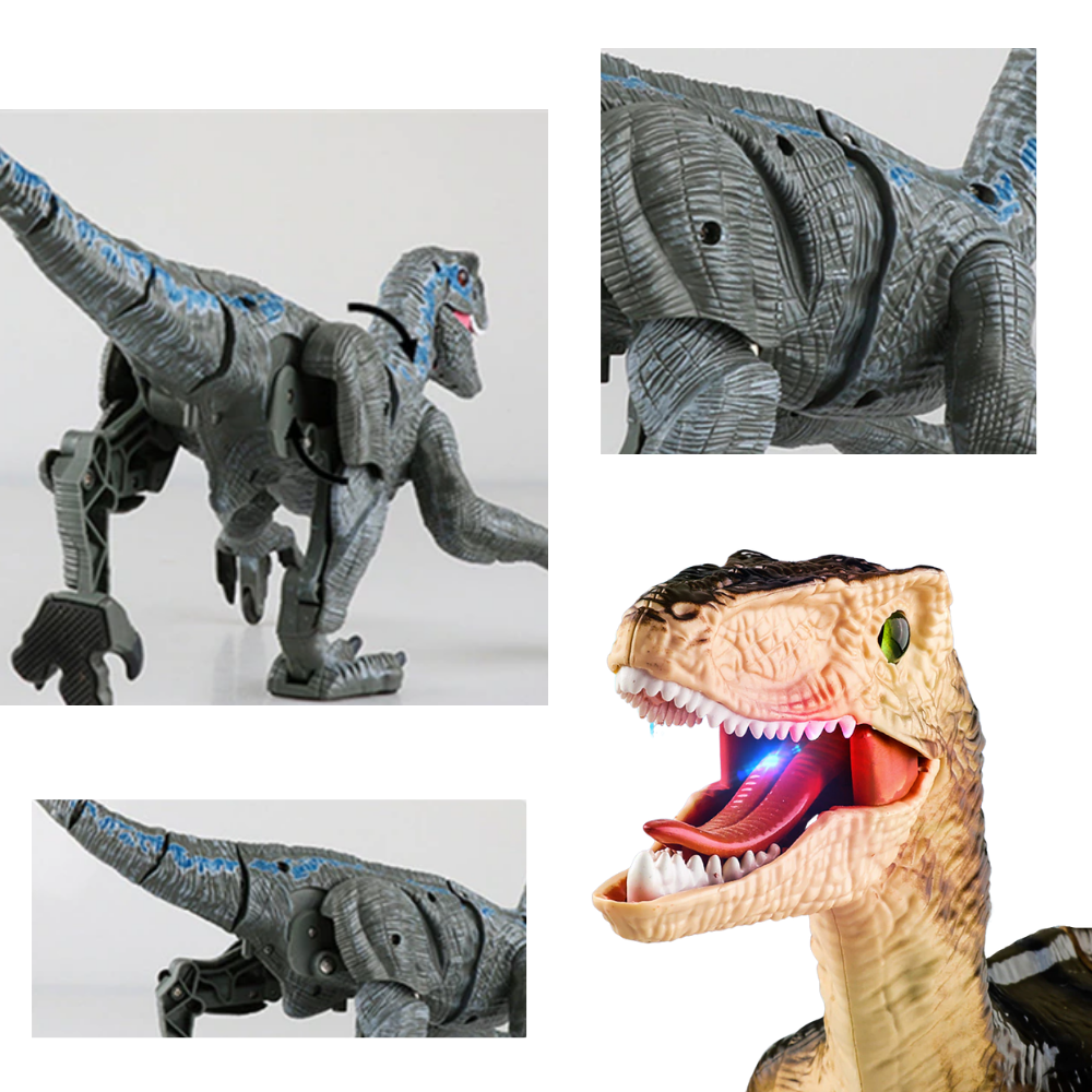 Dinossauro de brinquedo controlado por rádio, acessório para veículos radiocommandados, modelo realista da marca Banggood