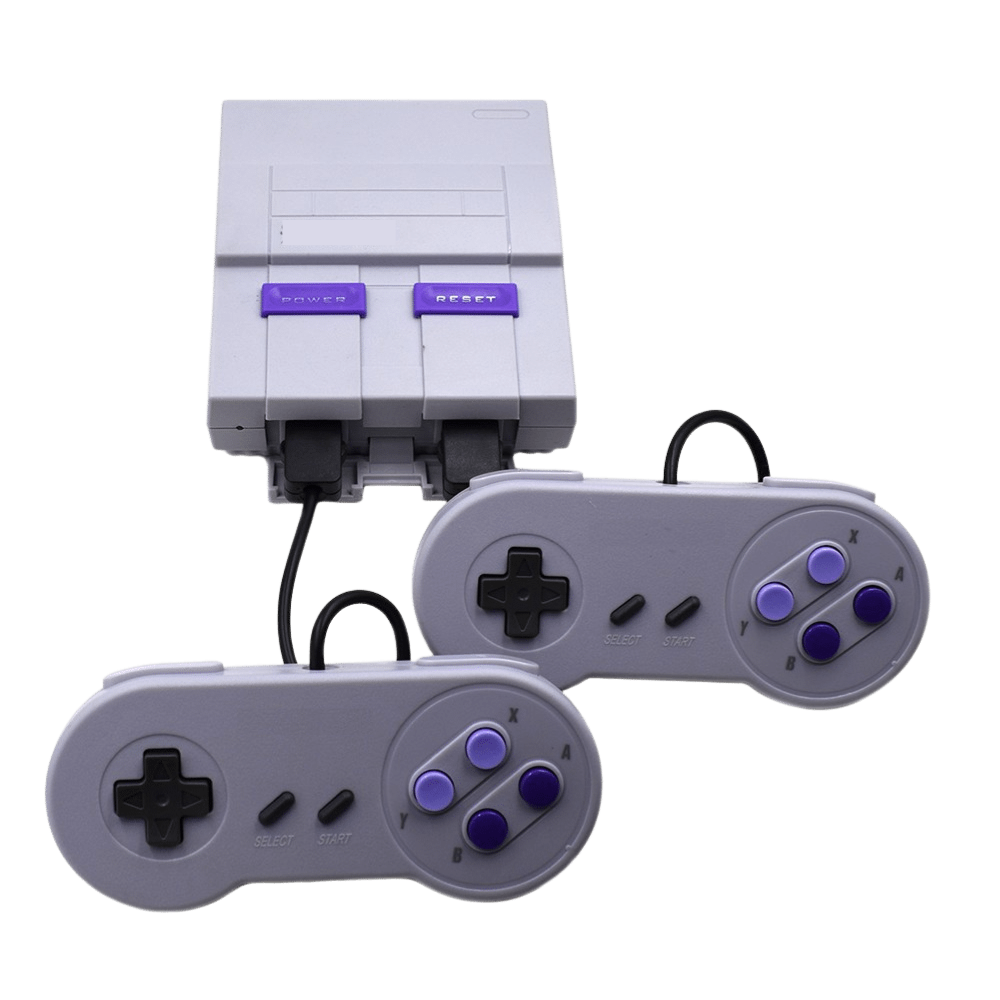 Capa de console de jogos retro Vito, mini console de jogos de vídeo vintage com design clássico e botões coloridos.