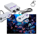 Mini console de jogos retro Vito com controles coloridos e tela integrada, ideal para diversão nostálgica.