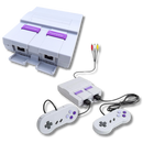 Mini console de jogos retro Vito com controle e tela, ideal para diversão nostálgica em tamanho compacto.