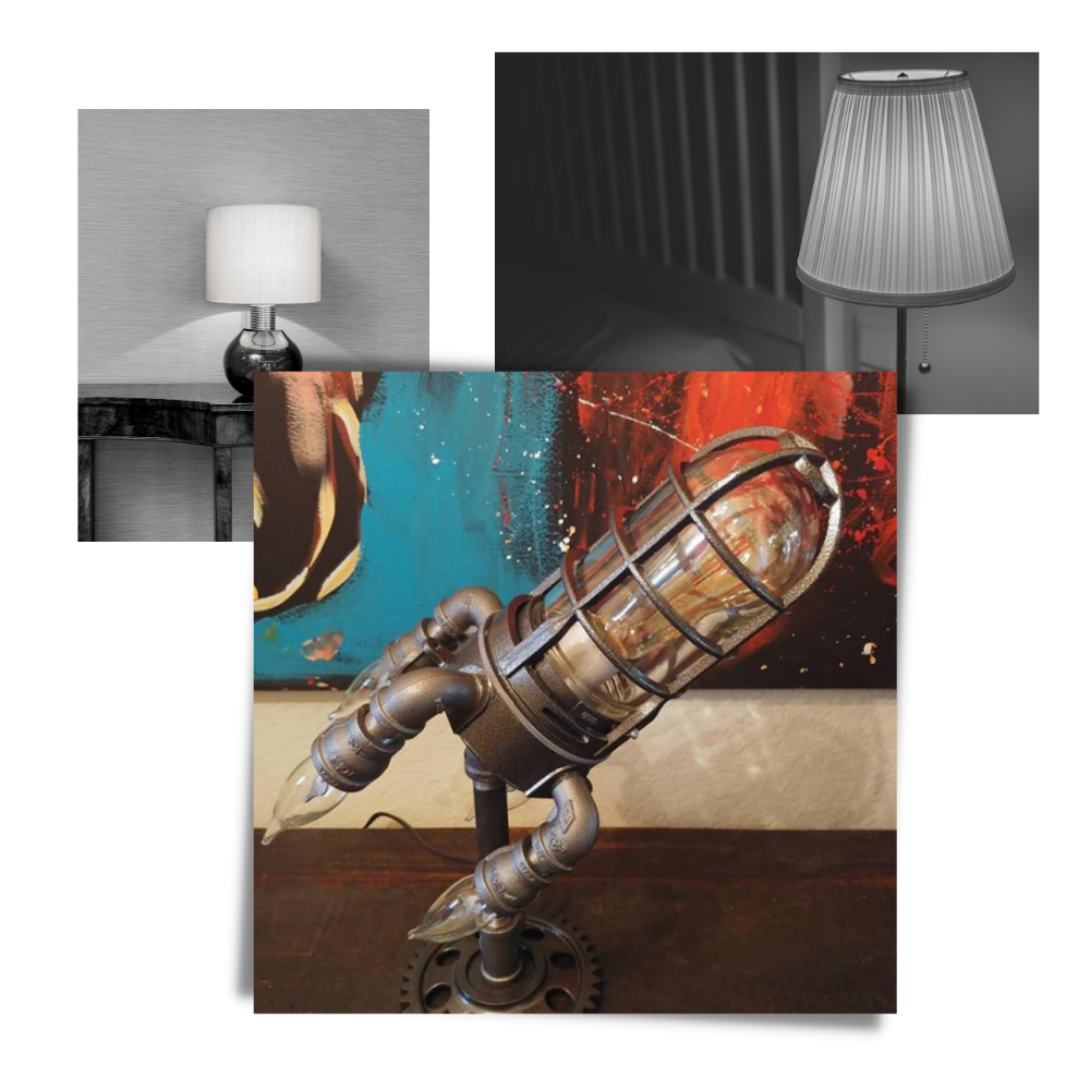 Lâmpada LED em forma de foguete da Tangnade, luminária de design moderno em formato de foguete para decoração de ambientes.