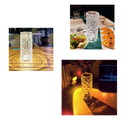 Lâmpada de cristal de luxo para mesa com acabamento em rosa, iluminação elegante e design sofisticado da marca Thysbg73731100