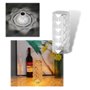 Lâmpada de luxo em cristal para mesa, design elegante com acabamento rosé, marca Thysbg73731100.